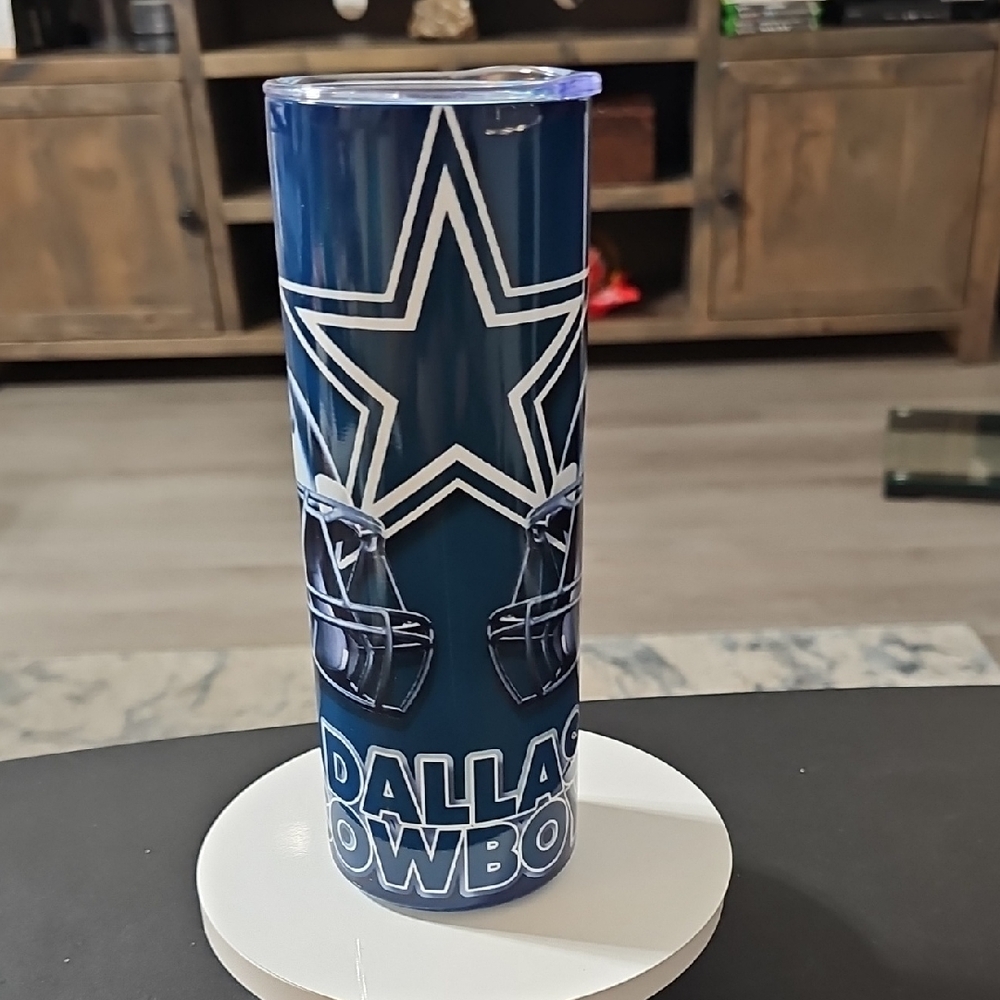 CUSTOM STAINLESS Dallas Cowboys Blue Tumbler